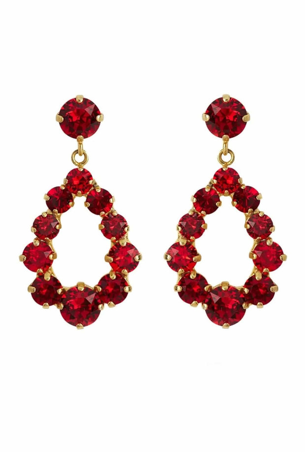 Mini Delia Earring - Red Combo