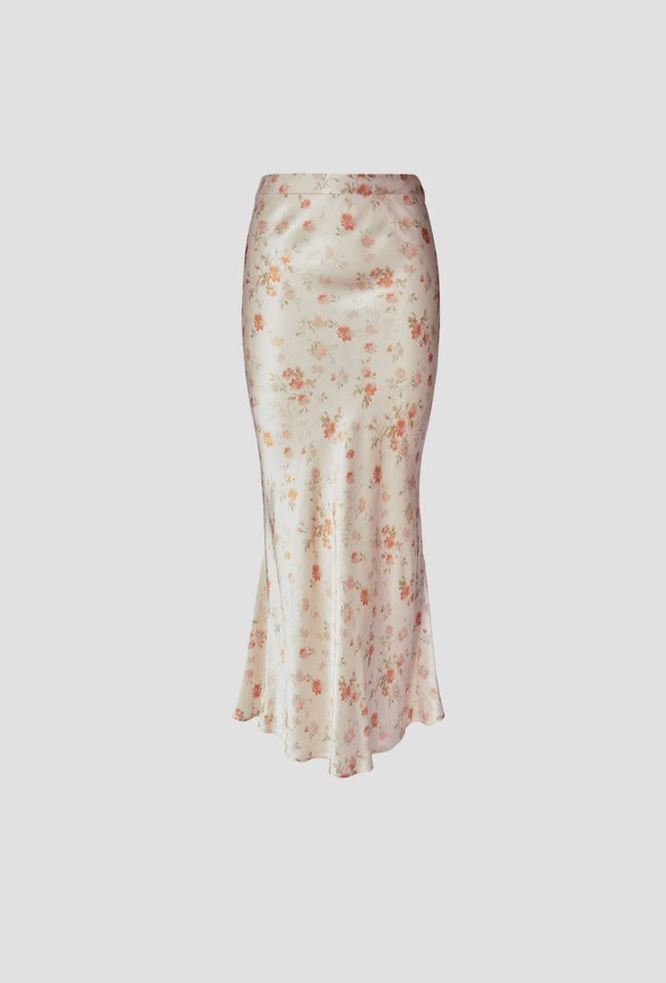 Hyro Skirt - Peachy Rose Print