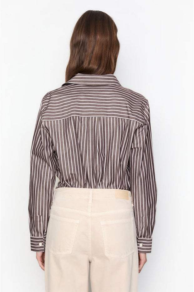 Fritilia Shirt - Dark Brown Stripe