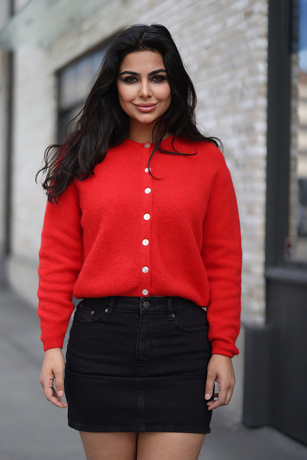 Vitow Cardigan - Strawberry
