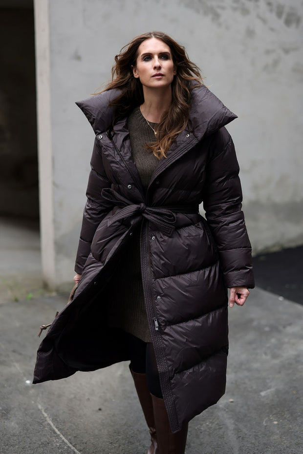 Dakota Down Coat - Drak Brown