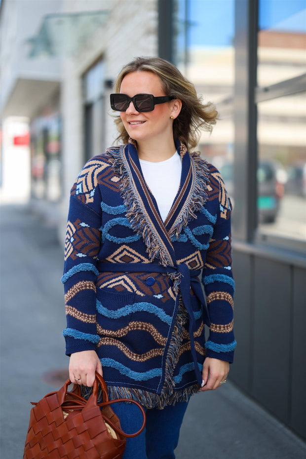 Harmoni Cardigan - Navy