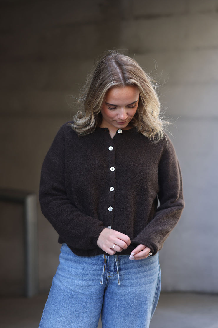 Vitow Cardigan - Melange Coffee
