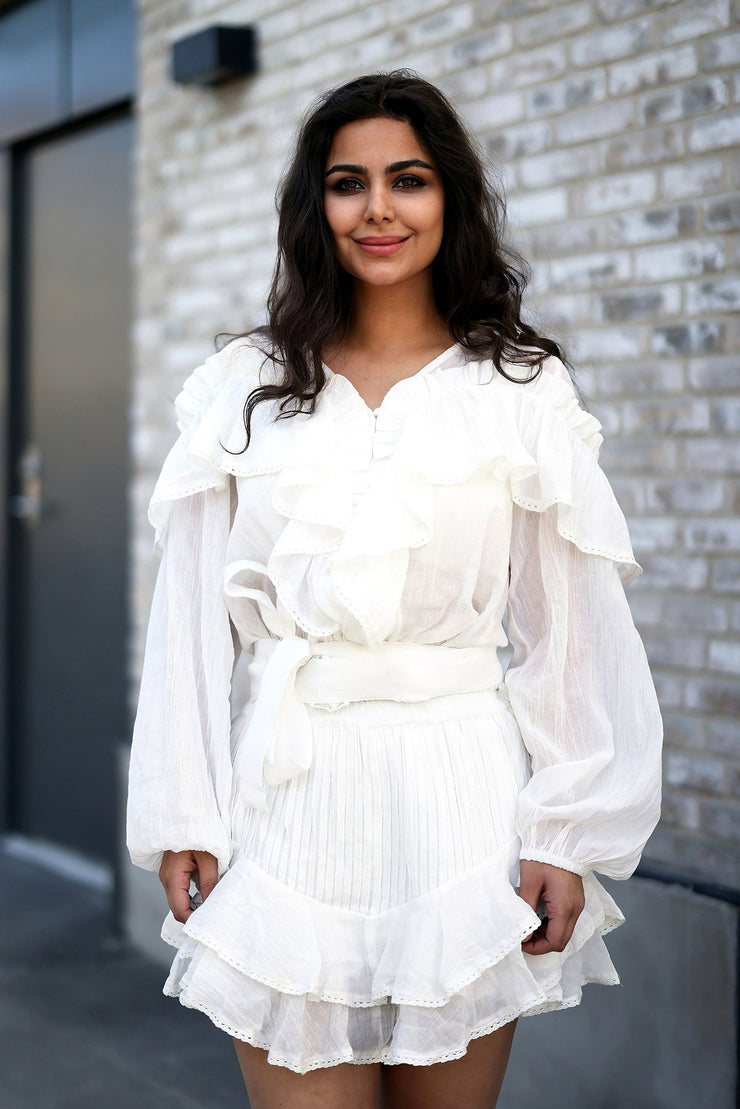 Frill Skirt/Shorts - Offwhite