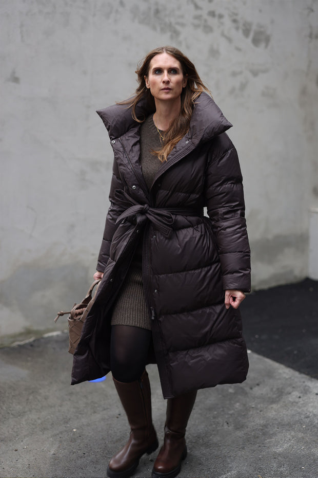 Dakota Down Coat - Drak Brown