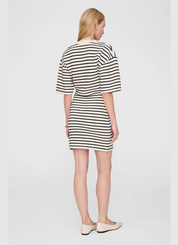 Mona Dress - Black Stripe French