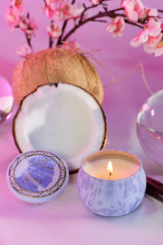 Mini Tin Candle 25tim - Cherry Blossom Bubble
