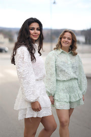 Shirt & Skirt - White