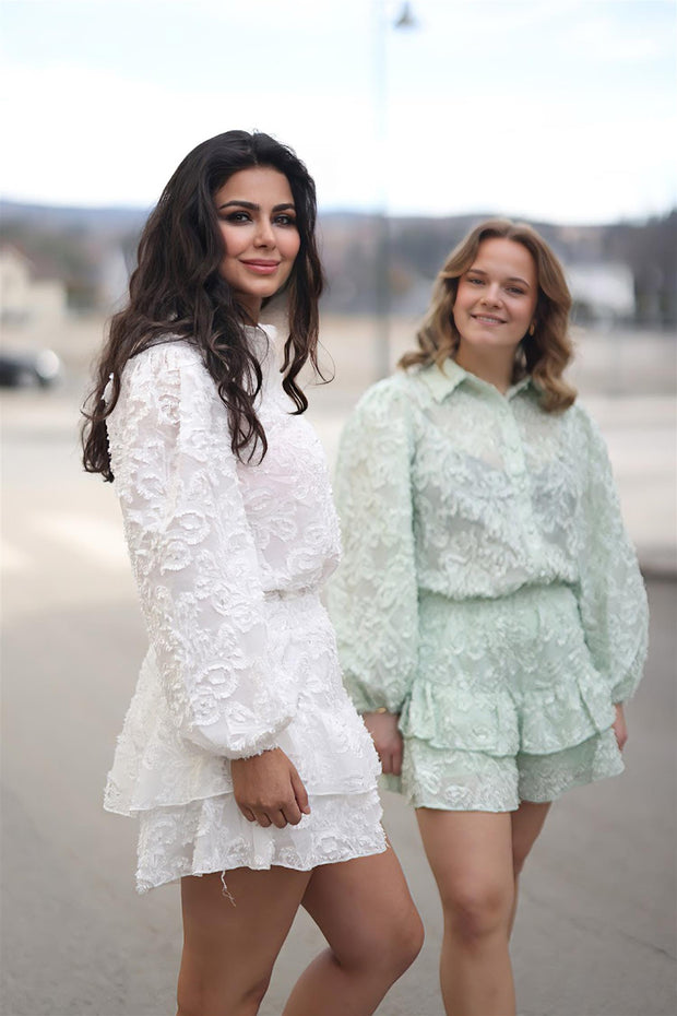 Shirt & Skirt - White