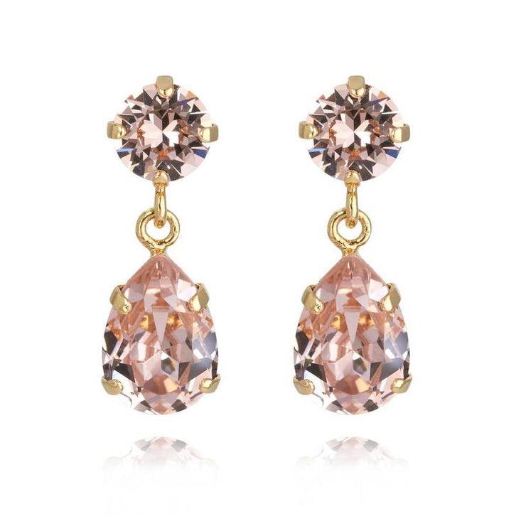 Mini Drop Earring Gold - Vintage Rose