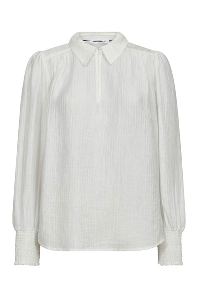 TassyCC Collar Blouse- White