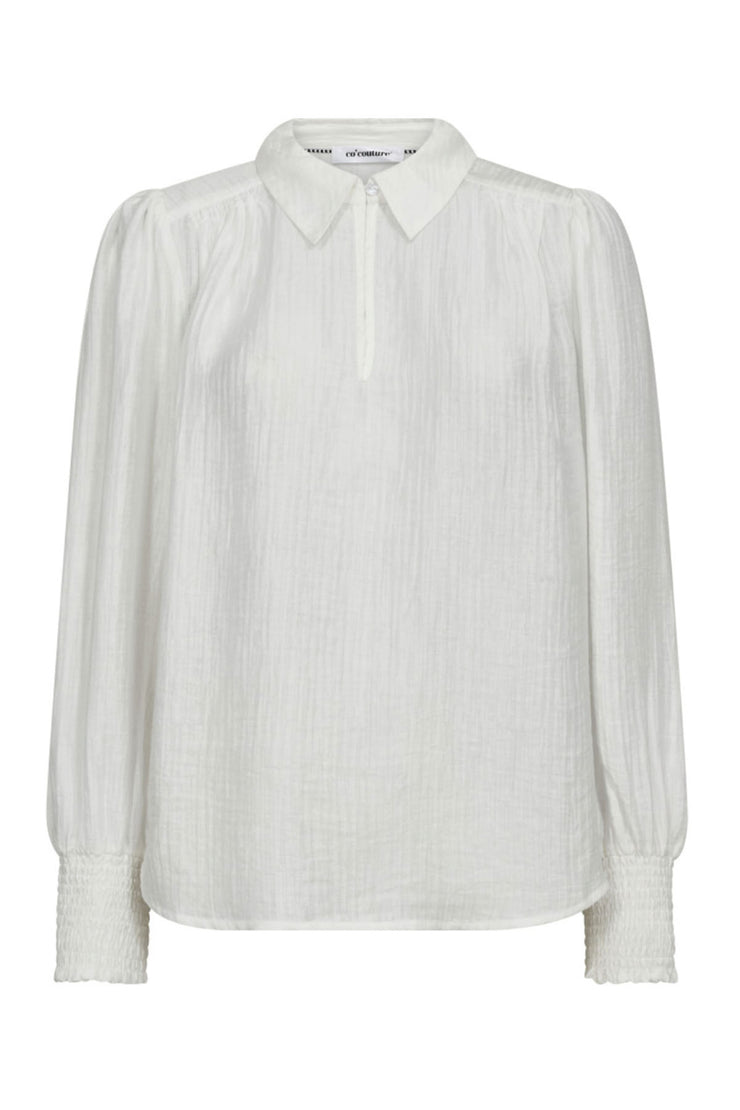 TassyCC Collar Blouse- White