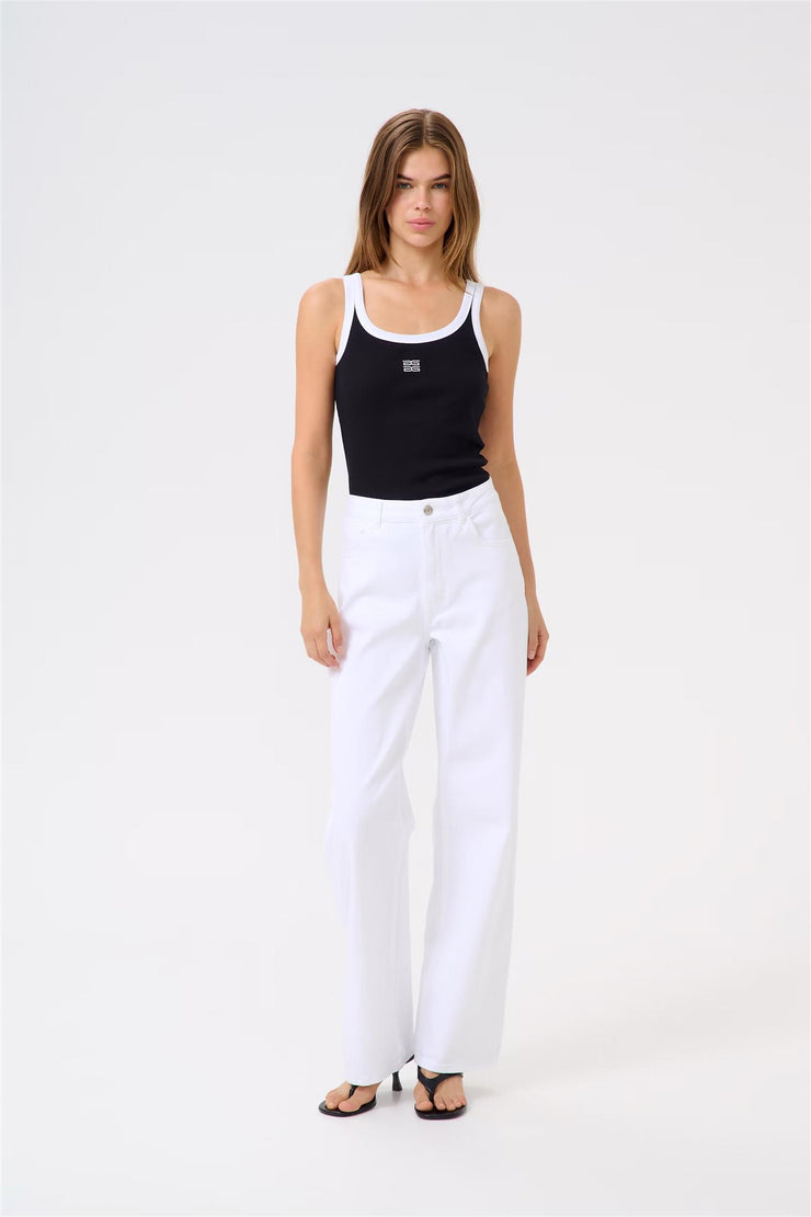 GZDrew Contrast Logo Top - Black
