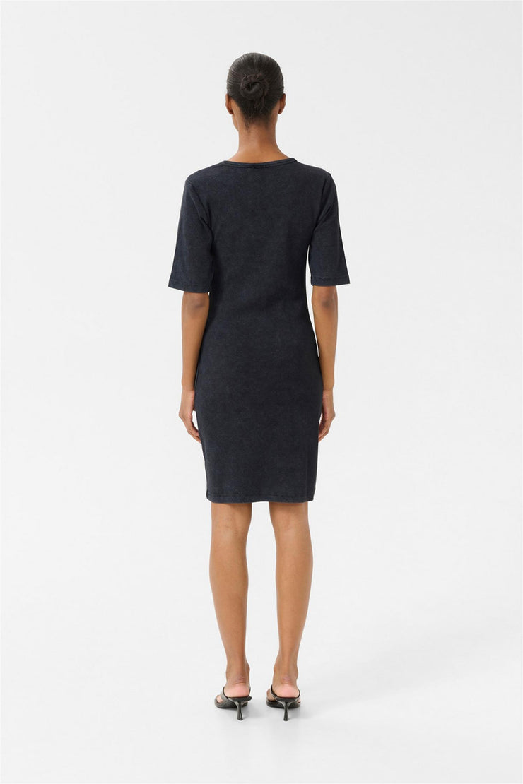 GZDrew Washed logo Dress - Grey Washed