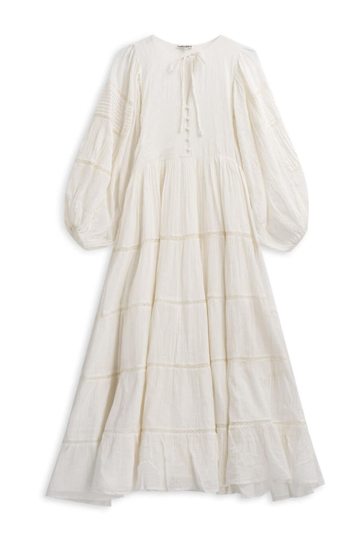 Long Ranch Dress - White