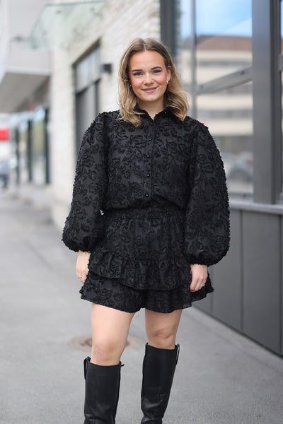 Shirt & Skirt - Black