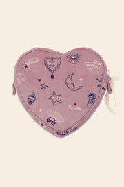 Heart Makeup Bag - Purple Magic