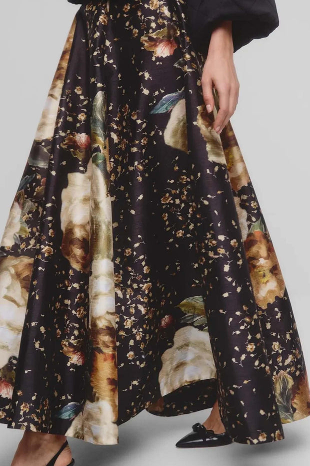 Taffeta Maxi Skirt
