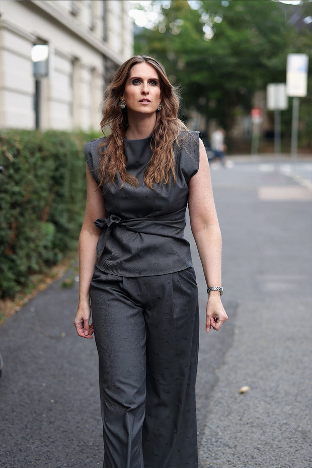 SagaCC Pleat Top Mid - Grey