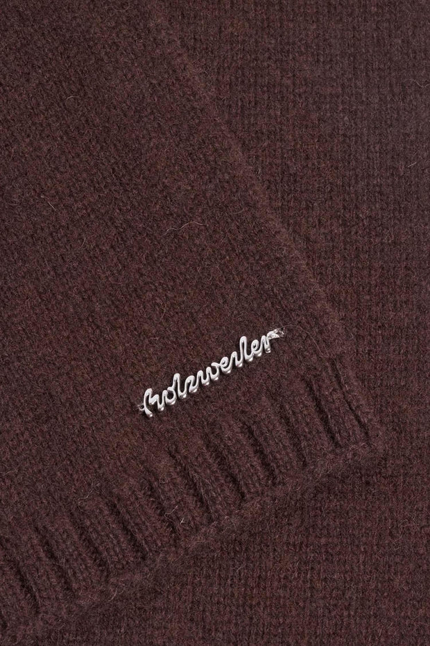 Wool Scarf - Brown