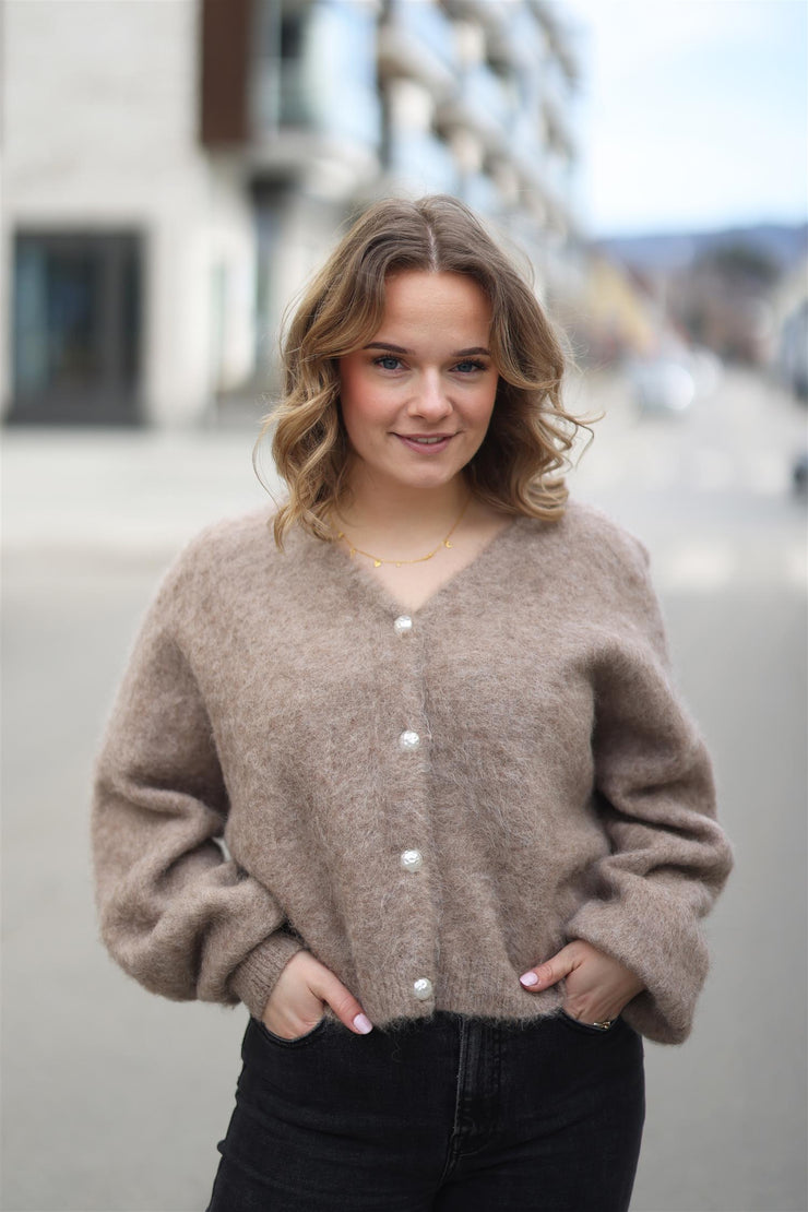 SanaGZ Cardigan - Warm Sand Melange