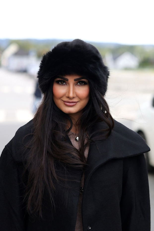 PenzaCC Faux Fur Hat - Black