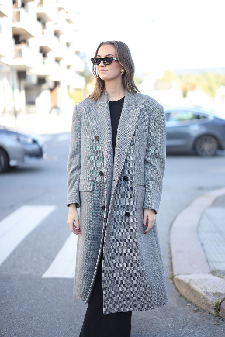 Lexana Coat - Black/Ecru