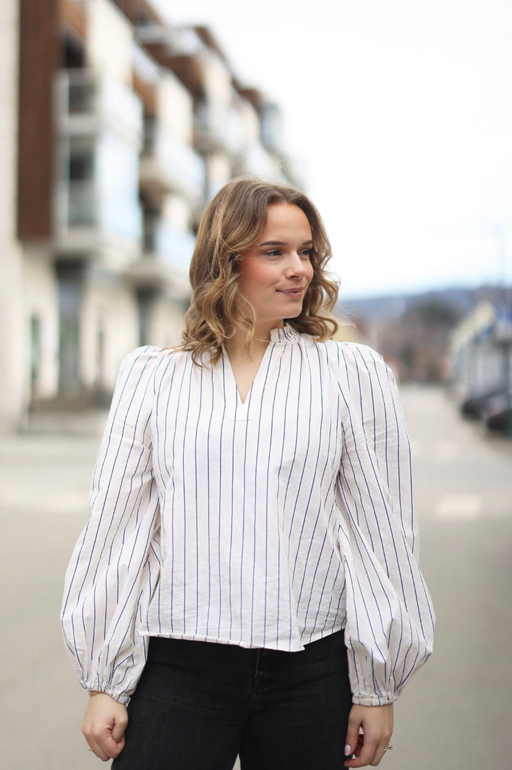 Infinity Blouse - Cream stripe
