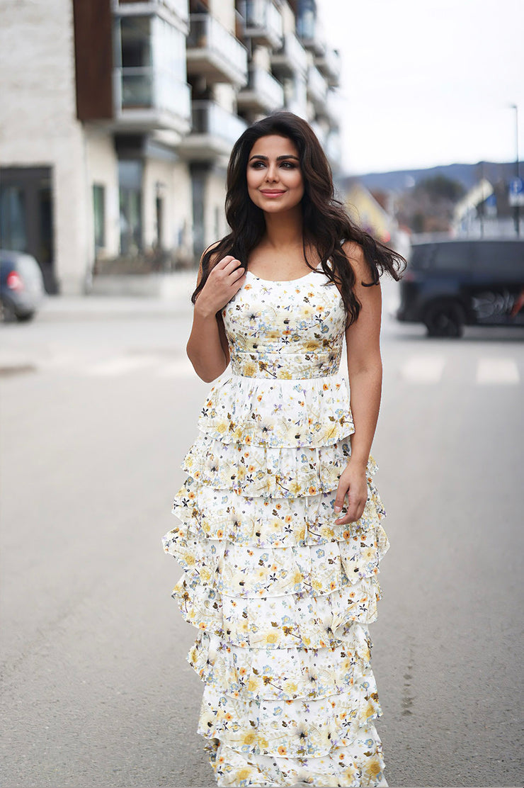 FRUMA SILK Dress - Creme