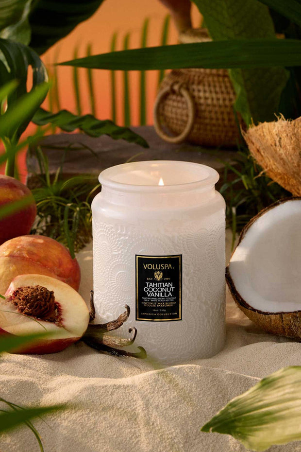 Large Jar Candle - Tahitian Coconut Vanilla