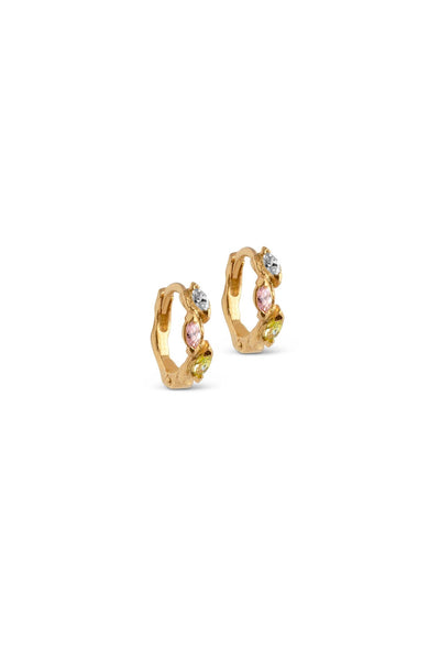 Laia Hoops - Clear / Light Pink / Light Apple Green