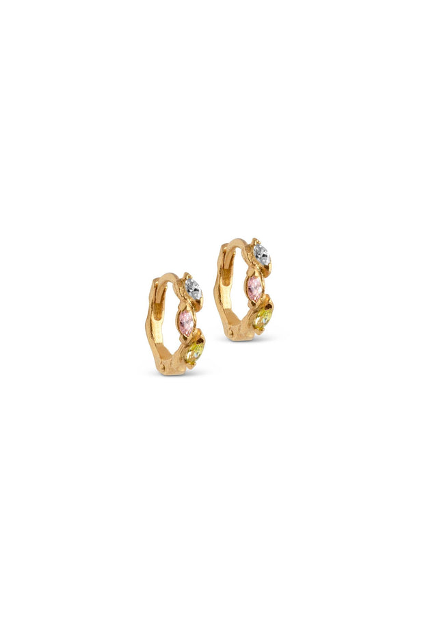 Laia Hoops - Clear / Light Pink / Light Apple Green