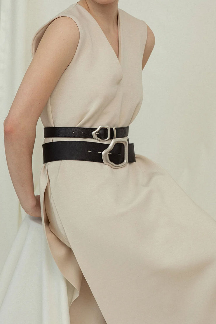 Ako Mini Belt - Black Silver