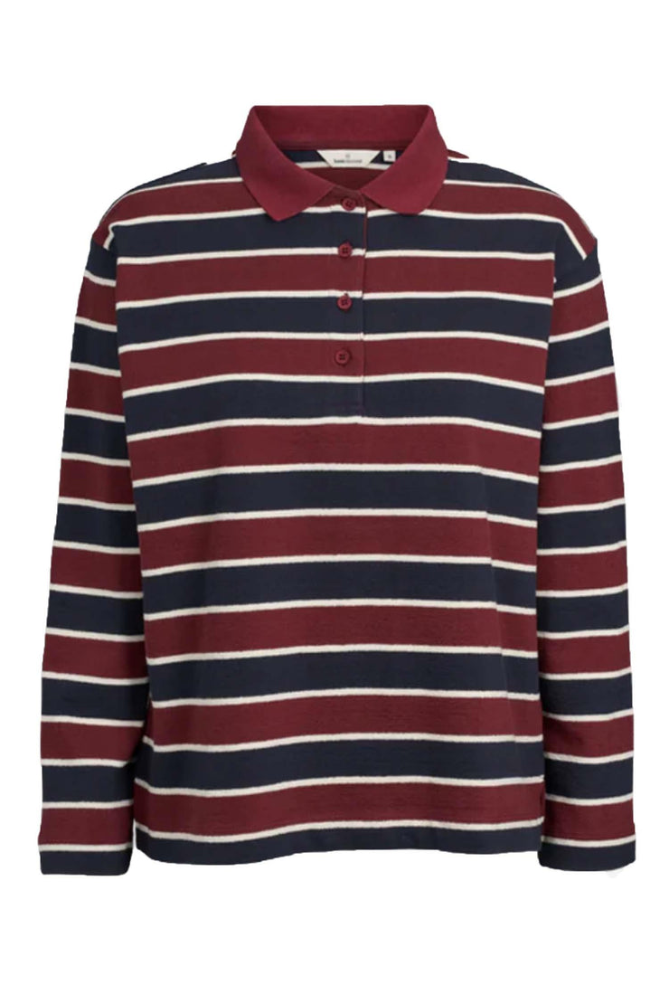 Anneli Polo LS Tee - Bordeaux Truffle