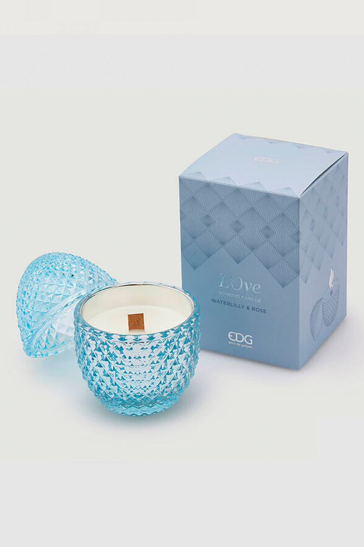 L`ove Scented Candle - Waterlily & Rose