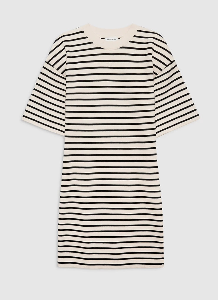 Mona Dress - Black Stripe French
