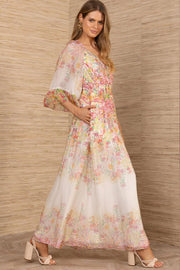Celia Long Dress - Pink