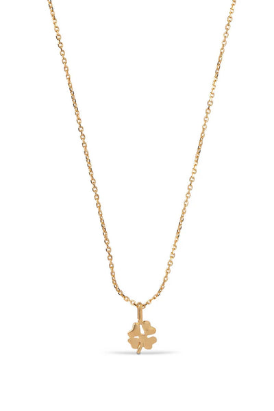 Enamel Necklace - Four-Leaf Clover
