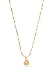 Enamel Necklace - Four-Leaf Clover