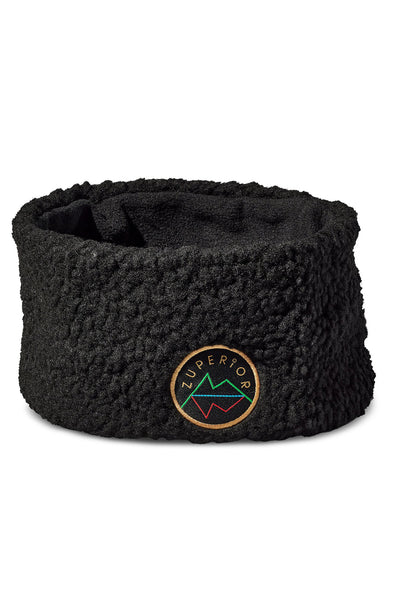 Teddyfleece Pannebånd - Black