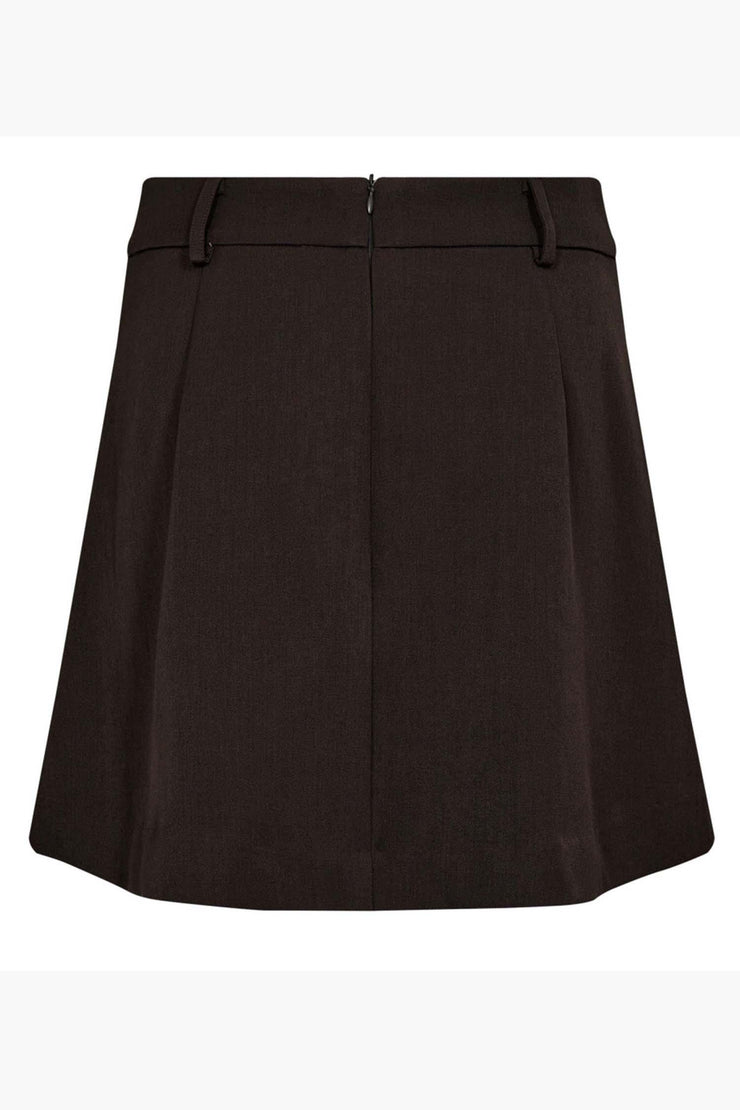 LunaCC Pocket Pleat Mini Skirt - Dark Brown