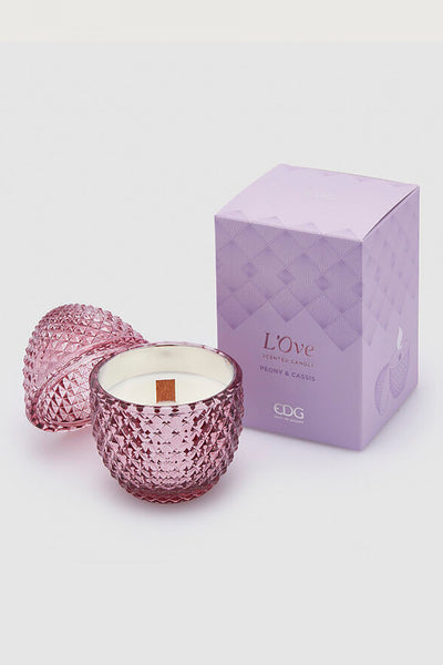 L`ove Scented Candle - Peony & Cassis