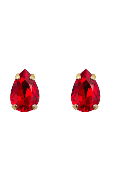 Petite Drop Stud Earring - Light Siam