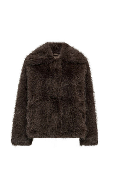 KitaCC Furry Jacket - Walnut