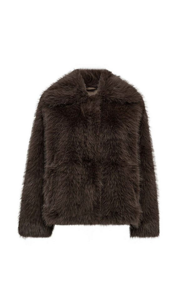 KitaCC Furry Jacket - Walnut