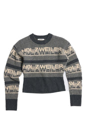 Ski Cropped Crew - Dark Grey