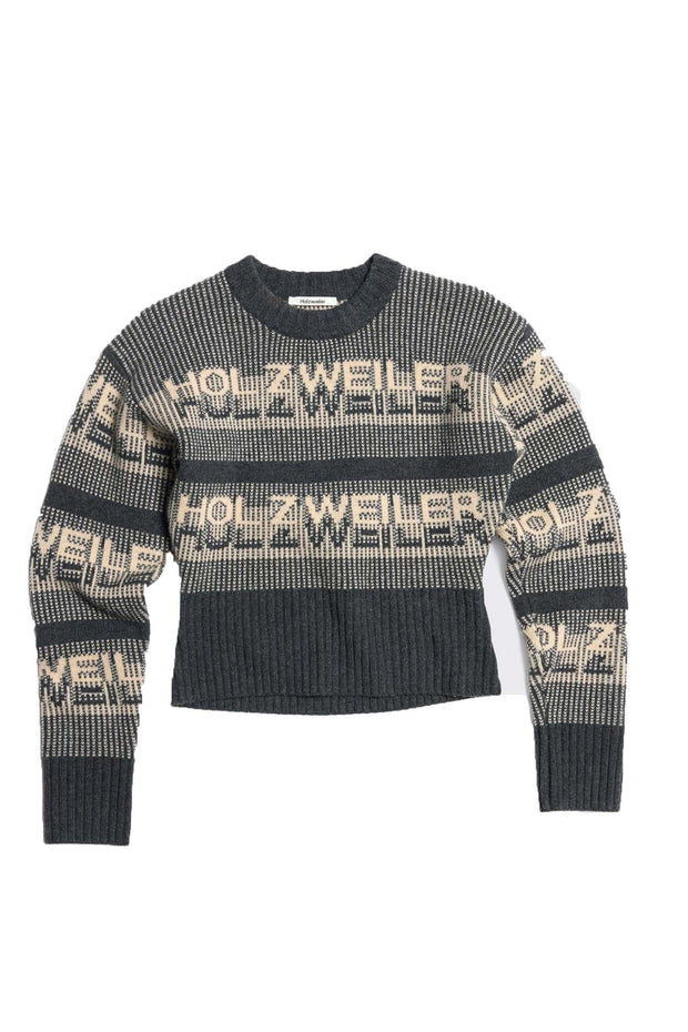 Ski Cropped Crew - Dark Grey