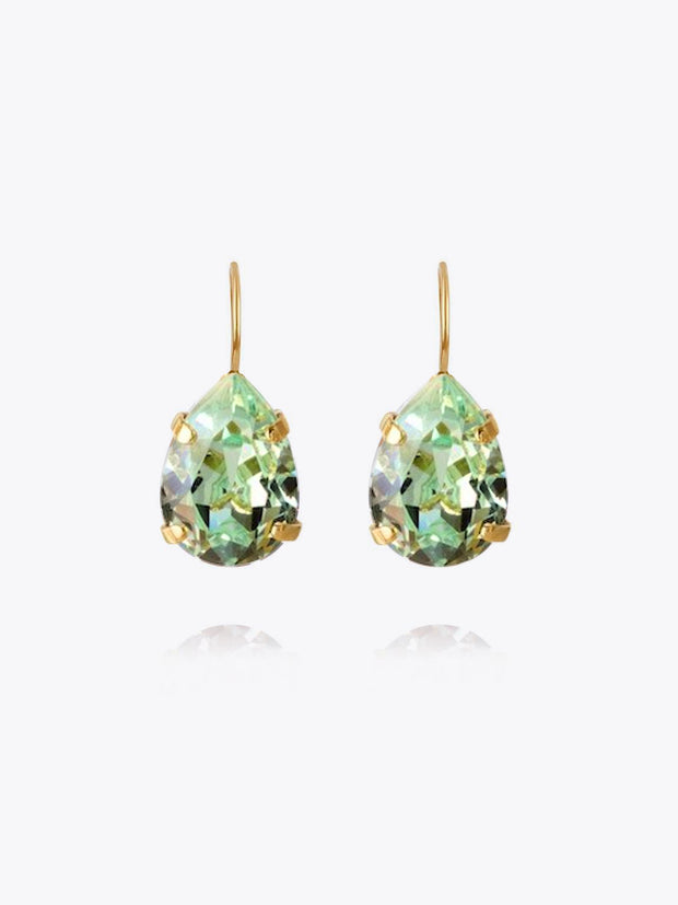 Mini Drop Clasp Earrings / Chrysolite