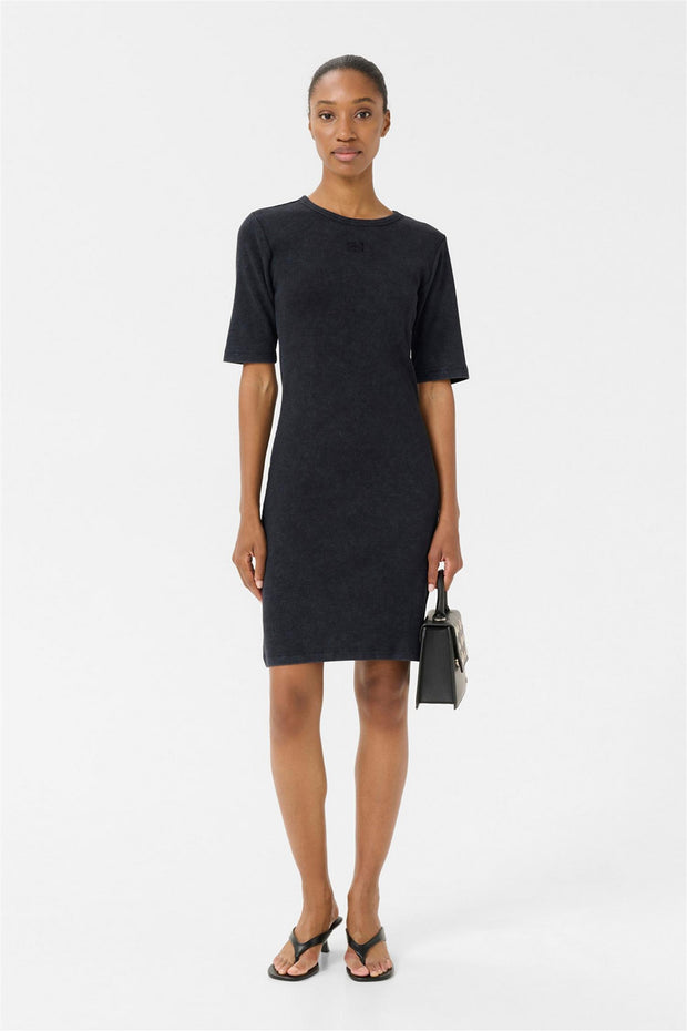 GZDrew Washed logo Dress - Grey Washed