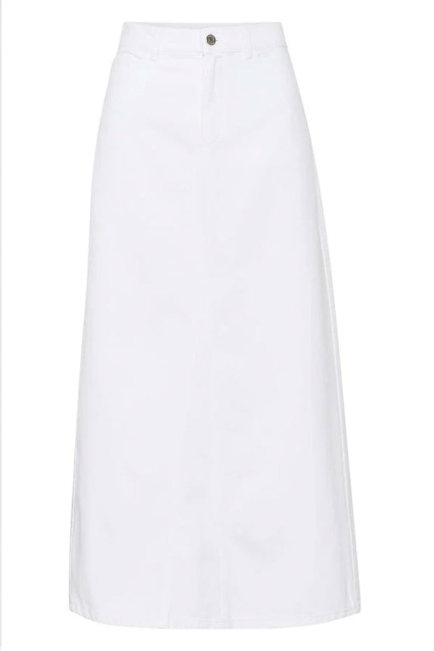 MilyGZ HW Long Skirt - White Wash
